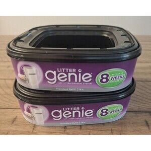 2 Packs Litter Genie Bags Standard Refill 14ft Cat Litter Disposal System 16 Wks